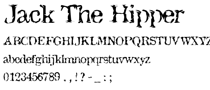 Jack the Hipper font